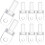 6 Pack Blind Wand Tip  Kit for Horizontal and Vertical Blinds Interior Window Shutters 1