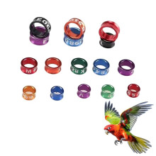 Aluminum Bird Leg Bands with Numbers, Mixed Colors 4.4mm, 200 Packs for Easy Bird Identification