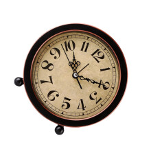 Vintage Tabletop Clock with Silent Sweep Movement for Bedroom, Living Room and Office Decor