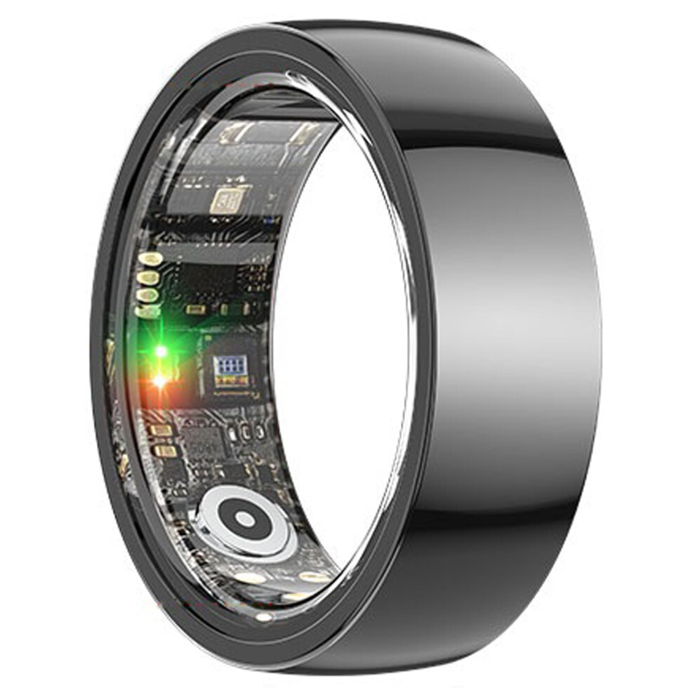 Smart Ring with Heart Rate and Sleep Monitor, Ultrathin Ceramic Health Tracking Ring Waterproof for iOS Android