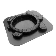 Turtle Shape Concrete Stepping Stone Mold for Garden Pathway Paving 44x38x3.8cm Gray