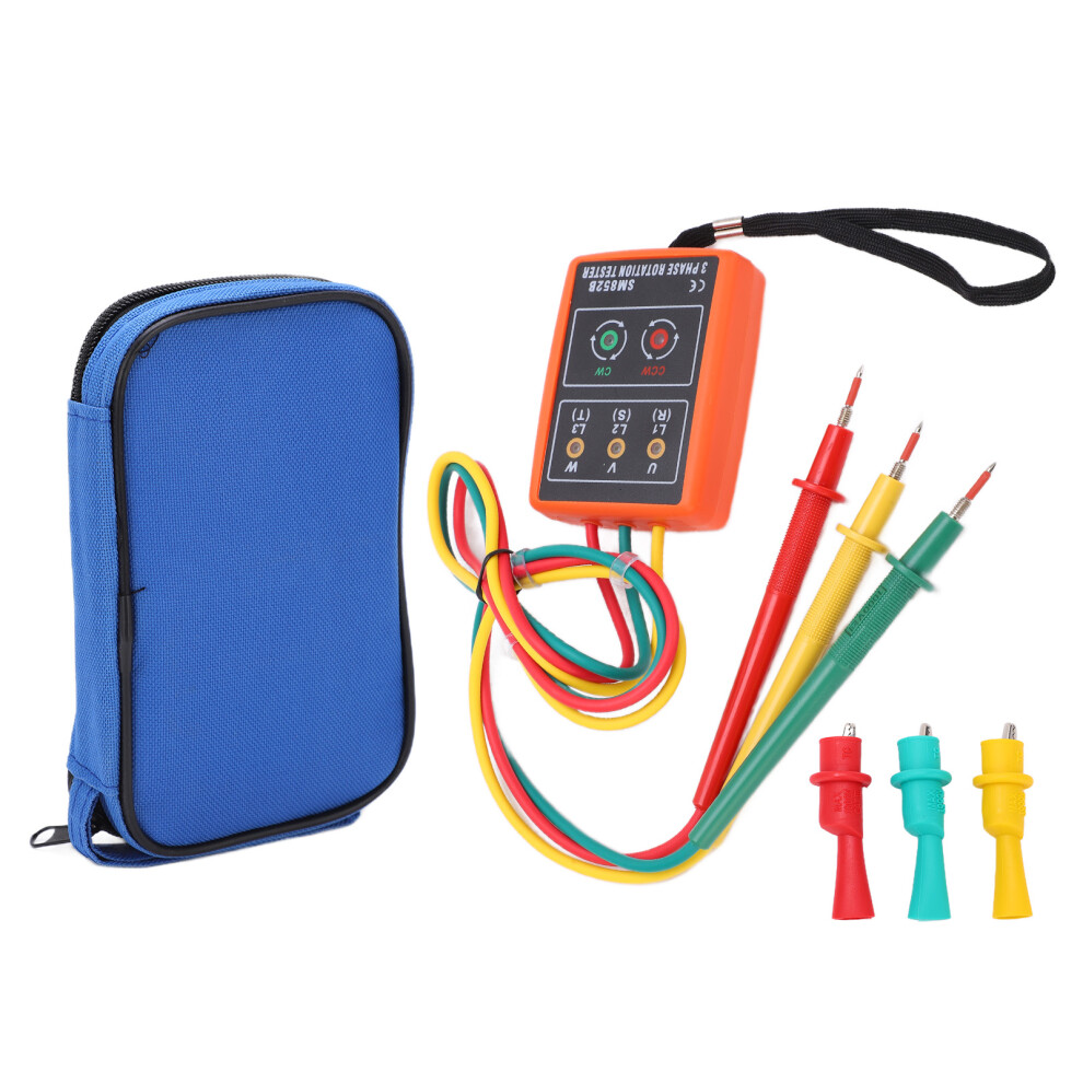 Three Phase Ac Measurement Phase Rotation Indicator Phase Sequence Tester For Industrial Applications Led Indicator Open Phase Detection Voltage 9499224696686