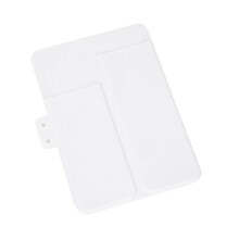 Heat Resistant Silicone Curling Iron Holder with NonSlip Base for Flat Iron Travel Storage Bag White