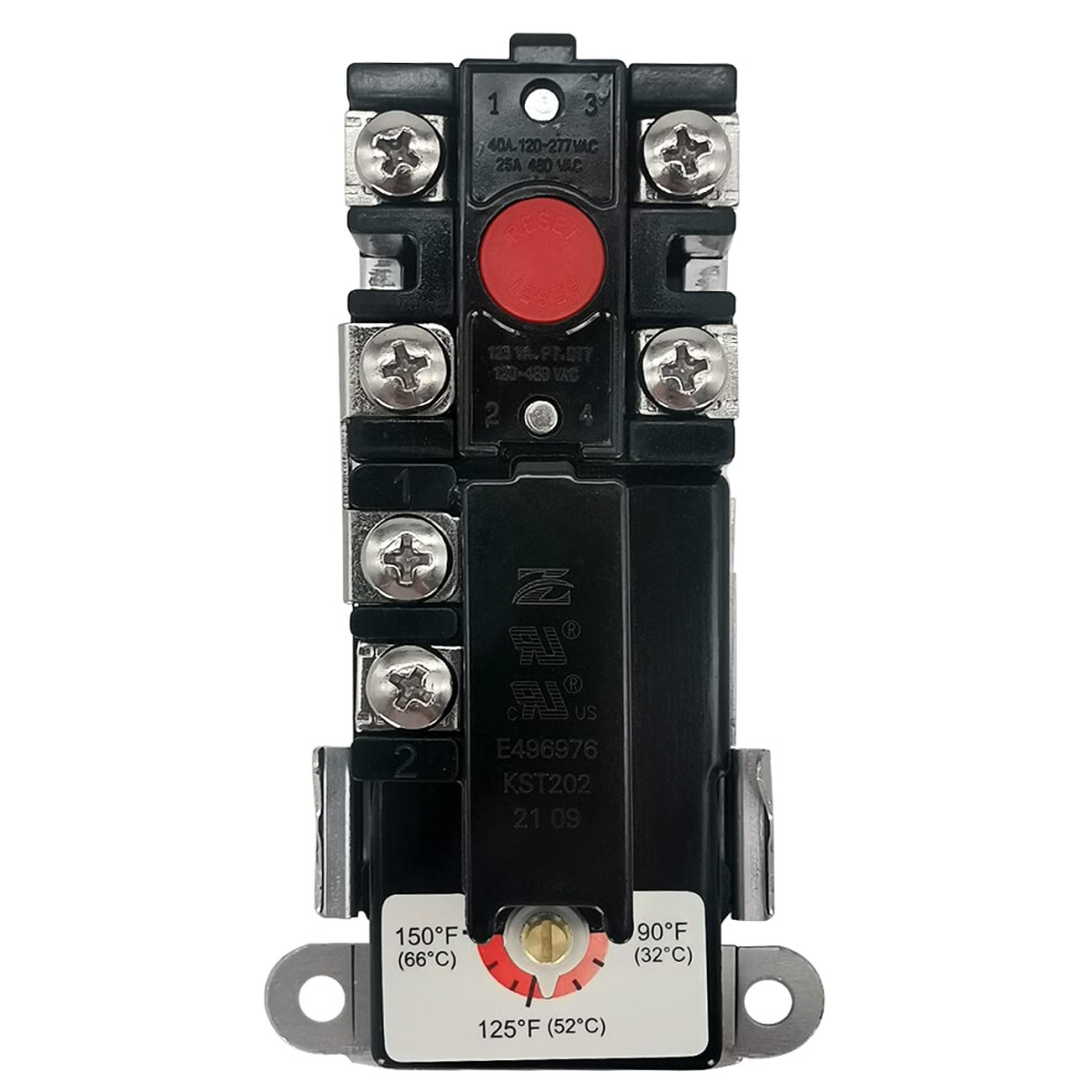 Water Heater Thermostat Single Element Electric With Overheat Protection, Ul Certified 120/480V 9365369431843