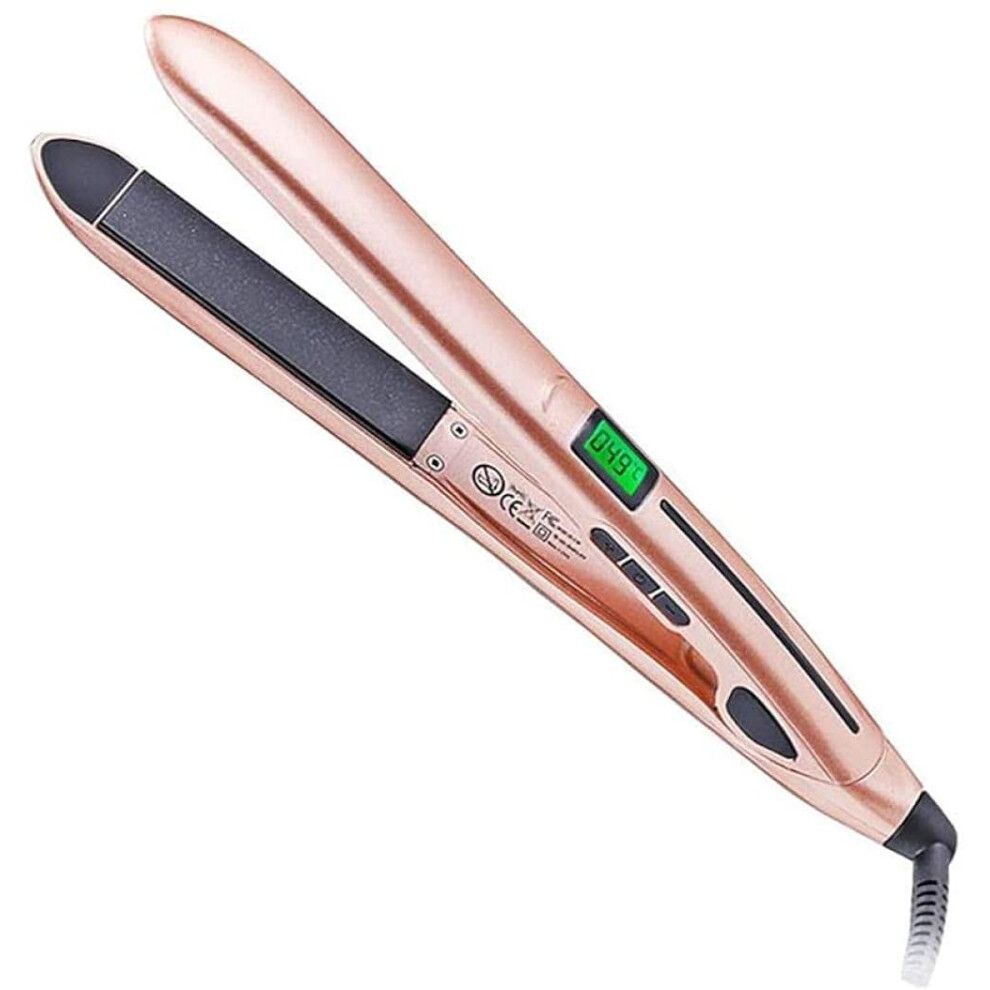 Gold Curling Iron With Adjustable Temperature 140230 Wand Fast Heating Antiscald Auto Shut Off