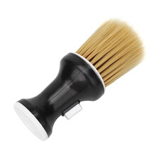 Barber Neck Duster with Soft Nylon Bristles for Fast Hair Removal and Ergonomic Antislip Handle Black