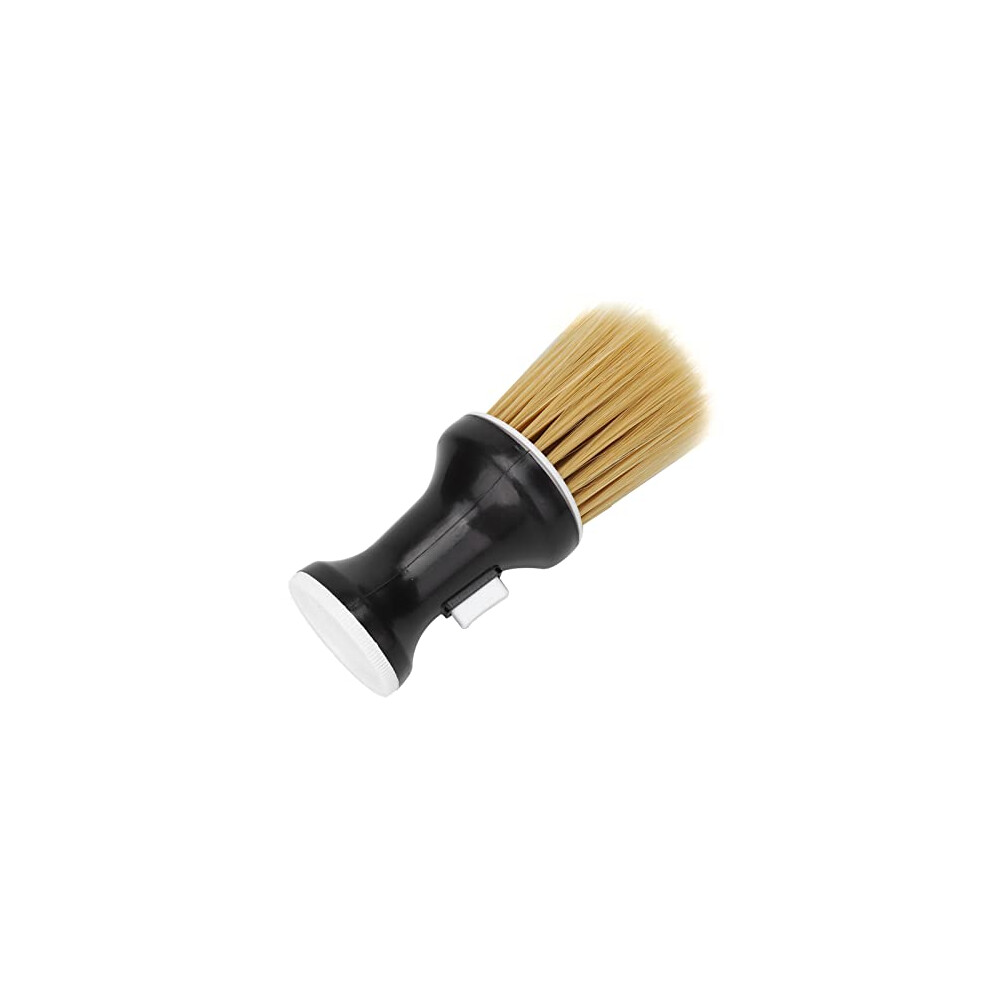 Black Barber Neck Duster With Soft Nylon Bristles For Fast Hair Removal And Ergonomic Antislip Handle