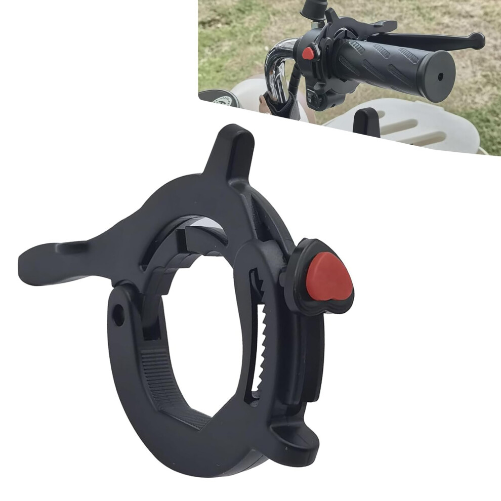 Universal Motorcycle Throttle Lock Cruise Control Assist With Silicone Ring, Reduce Wrist Fatigue, Black 9164114201348