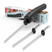 Cordless Electric Knife Rechargeable with Safety Lock for Meat Bread Steak Fish Cheese 2 Blades