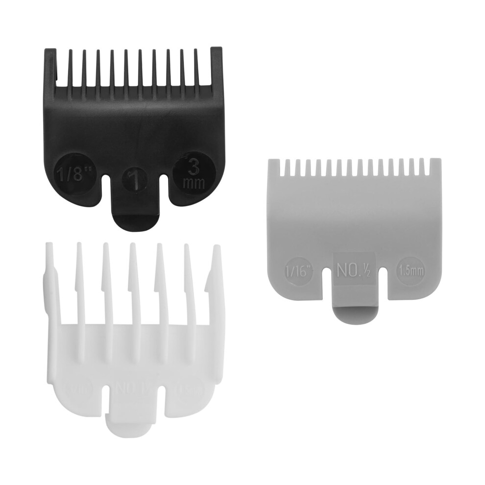 Hair Clipper Guards Set Metal Universal 1.5mm 3mm 4.5mm Barber Fade Comb Attachments