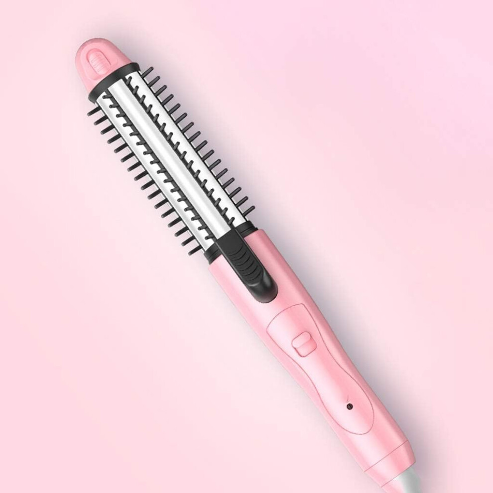 Hair Straightener Brush with Foldable AntiScald Ceramic Comb and Intelligent Temperature Control