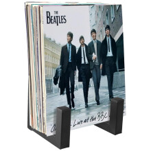 Vinyl Record Storage Rack with Large Capacity, Metal LP Display Stand for Wall or Desktop Use