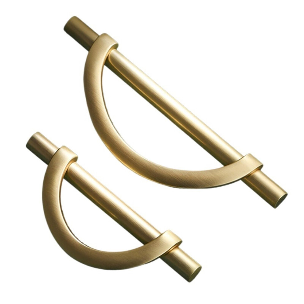 Brushed Gold Cabinet Handles 96Mm Modern Drawer Pulls For Kitchen Wardrobe Dresser 9365369432284