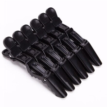 6 Pcs Alligator Hair Clips with Wide Teeth Grip and DoubleHinged Design for Salon Styling