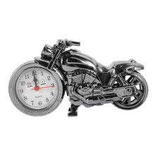 Vintage Motorcycle Alarm Clock Quartz Movement Retro Motorbike Desk Decor Black Gold Random Color