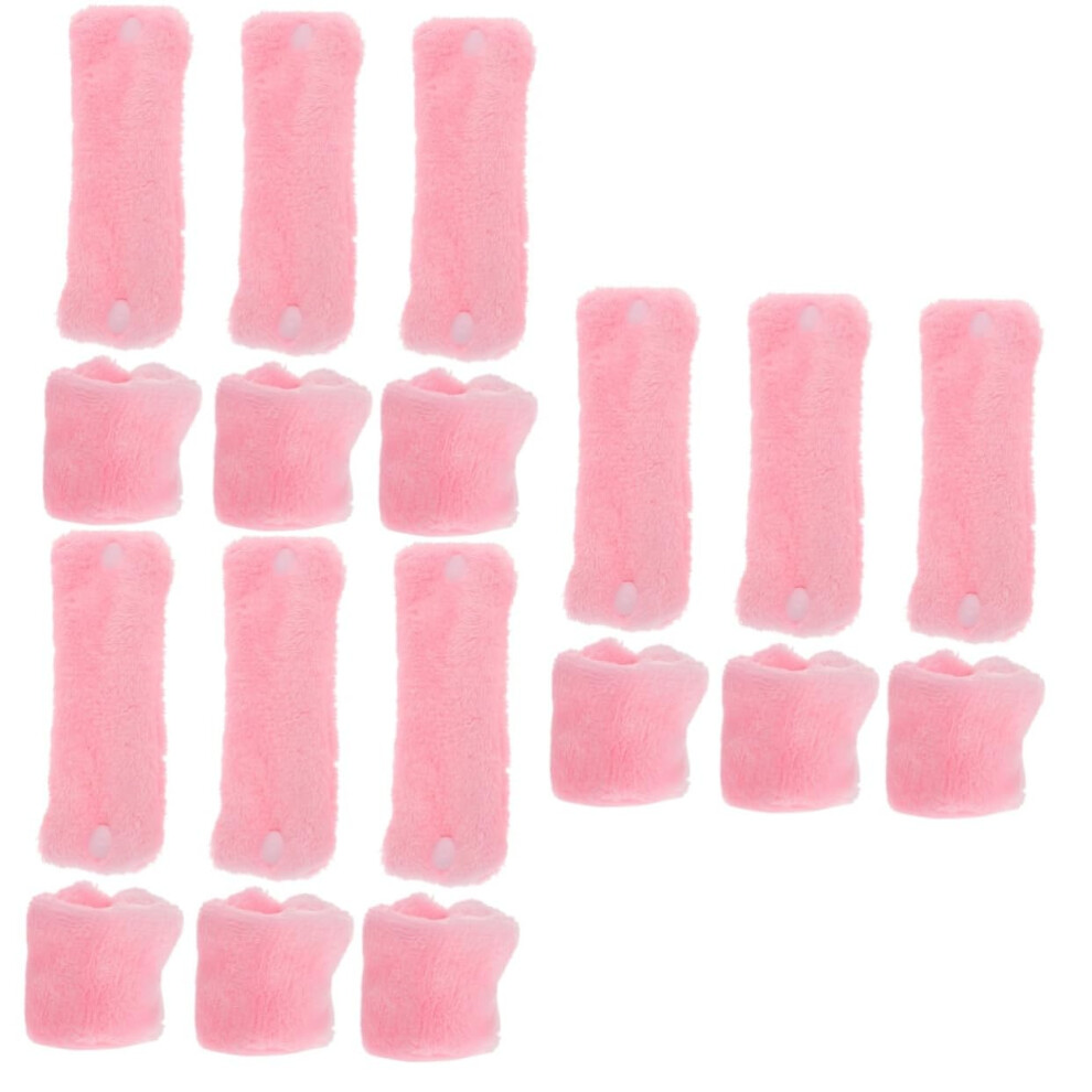 No Heat Hair Curlers Set 18pcs Soft Fleece Heatless Overnight Rollers for Long Hair Styling