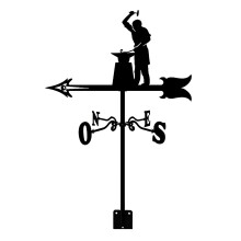 Weather Vane for Roof Mount Outdoor Stainless Steel Wind Direction Indicator with RustResistant Finish