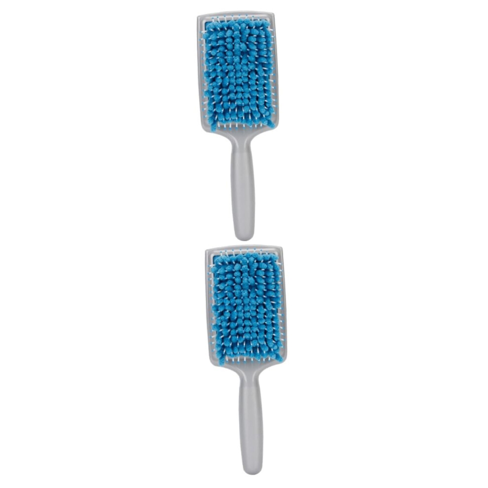 Microfiber Hair Brush and Fast Drying Detangling Comb Set with Moisture Absorbing Bristles