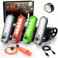 Kayak Navigation Lights Stern Lights Battery Operated, Waterproof Kayak Lights Compatible with Night Kayaking, Paddle Board Lights