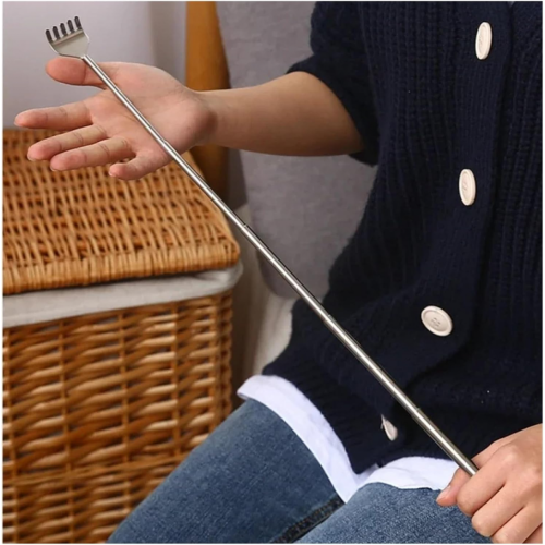 2 -pack - Telescopic Back Clerk - Scratch Your Back - Up To 52cm Silver 2