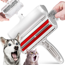 Roller Pet Hair Remover and Reusable Lint Roller - Cat and Dog Hair Remover Compatible with Furniture, Couch