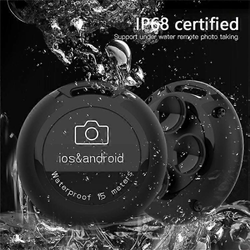 Wireless Bluetooth Selfie Controller IP68 Waterproof Photo-Taking Remote Compatible with IOS Android Devices 1
