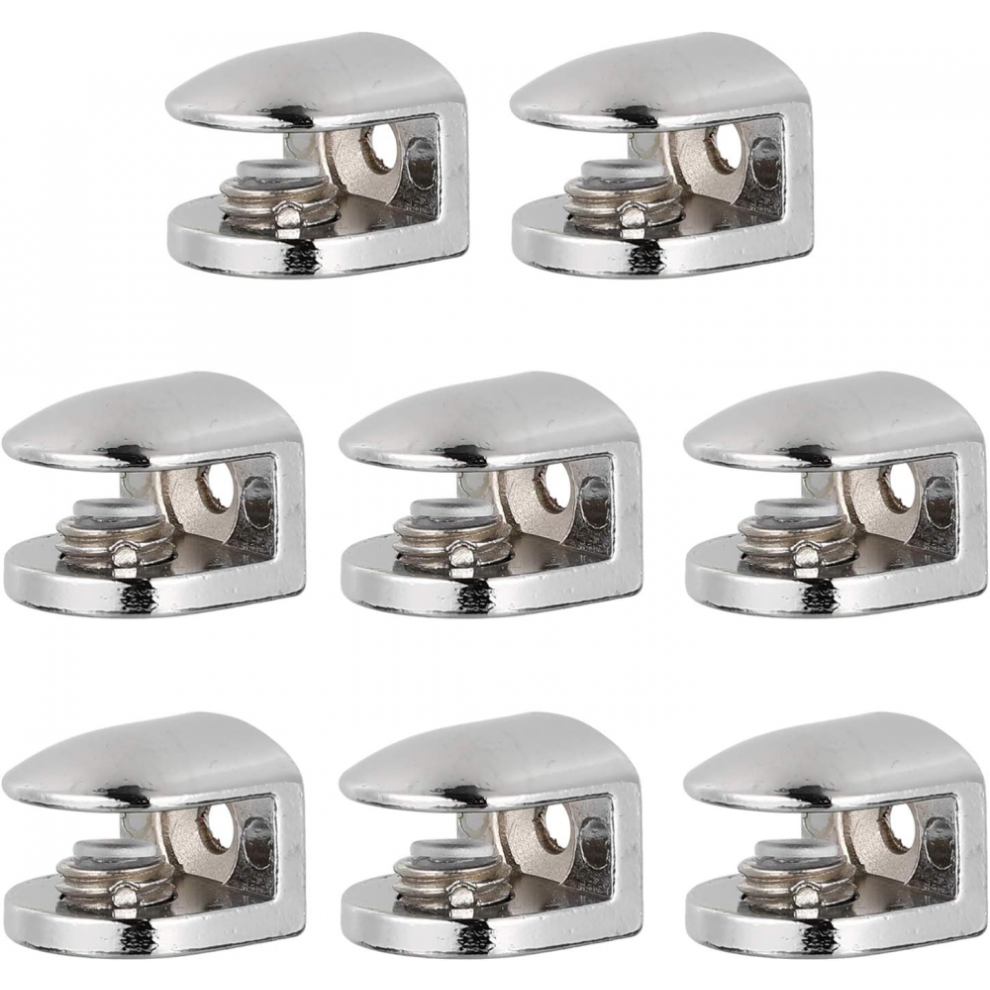 8Pcs Zine Alloy Glass Clamps Fixing Clamps Glass Bracket Compatible With 6-8Mm Thickness 9055112649846