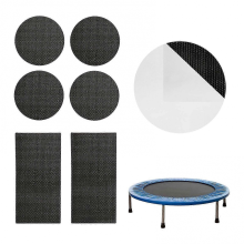 Kit de Reparo Autoadesivo para Trampolim (4 círculos e 2 retângulos) Conserta furos e rasgos na lona de salto