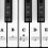 Autocollants pour clavier de piano (noir) 1