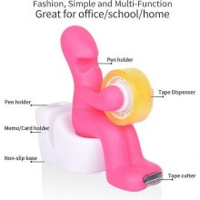 Funny Butt Office Supply Station, Multi-functional Desk Accessories Perfect Gift compatible with Students And Office