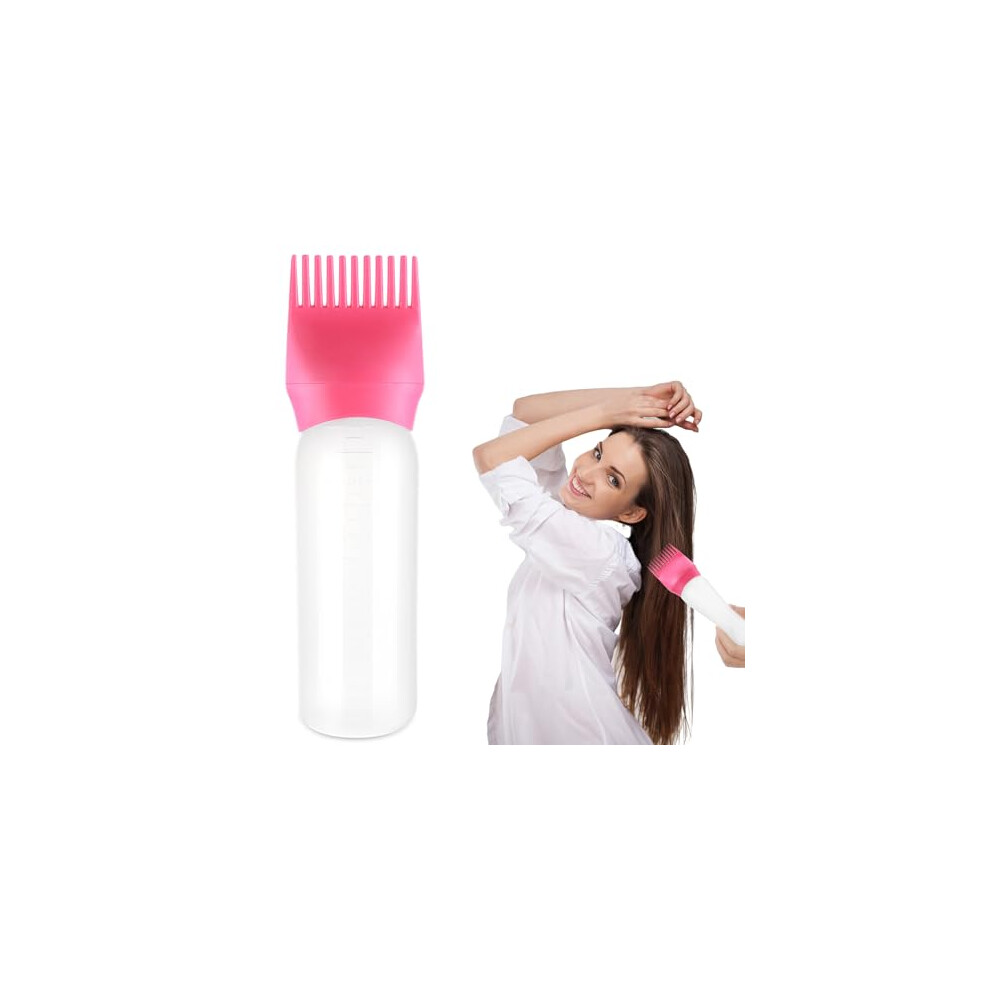 Root Comb Applicator Bottle 170ml for Precise Hair Dye Application with Measurement Scale