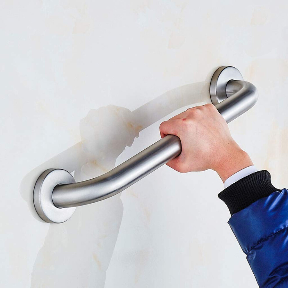 Bathroom Grab Bar Brushed Nickel Stainless Steel 300Kg Load AntiSlip Shower Safety Handle for Elderly