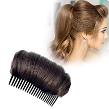 Hair Volume Clip with Secure Cushion Grip, Hair Styling Comb for Front Lift and Everyday Use, Dark Brown