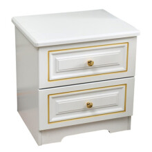 Small Bedside Table with Drawers, Wooden Nightstand for Bedroom Storage, Compact SpaceSaving Design