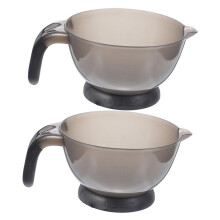 2pcs Hair Dye Mixing Bowl with Handle, Durable Salon Quality, Easy Clean, Reusable
