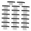 Wig Comb Clips 40pcs Black Plastic with Fabric Backing for Secure Wig Attachment and Extensions 1
