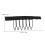 Wig Comb Clips 40pcs Black Plastic with Fabric Backing for Secure Wig Attachment and Extensions 5