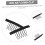 Wig Comb Clips 40pcs Black Plastic with Fabric Backing for Secure Wig Attachment and Extensions 2