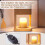 Candle Warmer Lamp with Dimmable Switch Solid Wood Base for Wax Melting and Home Décor 3