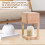 Candle Warmer Lamp with Dimmable Switch Solid Wood Base for Wax Melting and Home Décor 2