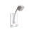 Adjustable Shower Head Holder 360 Angle SelfAdhesive Wall Mount Bracket with 2 Hooks Green White 1