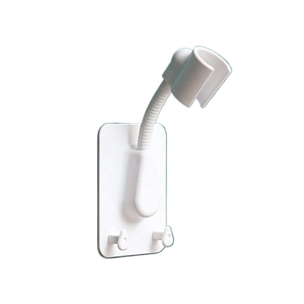 Adjustable Shower Head Holder 360 Angle Selfadhesive Wall Mount Bracket With 2 Hooks Green White 9164114119797