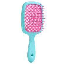 Detangling Hair Brush for Wet and Dry Hair with Flexible Vented Bristles and Soft Scalp Massage Bluepink
