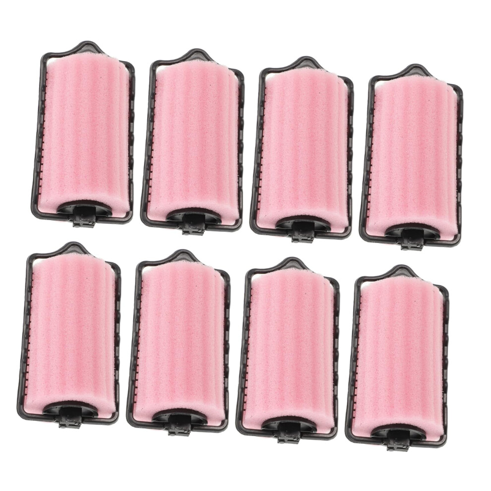 8Pcs Foam Hair Rollers Soft Sponge Curlers for Overnight Waves and Volume Styling