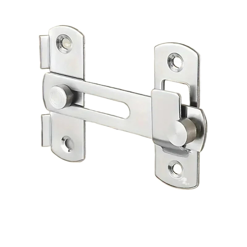 Automatic Gravity Gate Latch 2Pcs Stainless Steel Barn Door Lock For Wooden Fence, Matte Silver 9164114203892