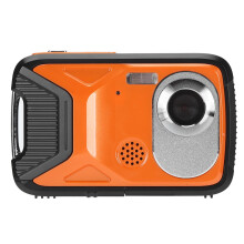 Waterproof Digital Camera 21MP 1080P with TFT Screen for Snorkeling Diving 16.4ft Range Orange