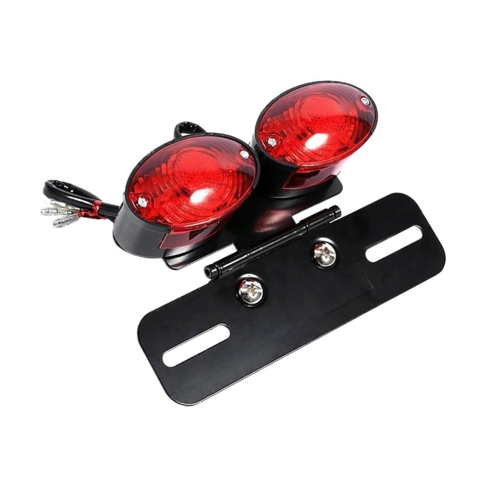 Universal Motorcycle Led Tail With Brake Stop Lamp And Waterproof License Plate 12V Light 9174973491668