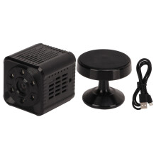 Mini Câmera de Segurança Sem Fio WiFi com Visão Noturna e Detecção de Movimento por IA, Suporte para Armazenamento em Nuvem, Bateria de Longa