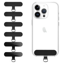 Qyoocom Toppa per Cordino Cellulare, Confezione Da 6, Ultrasottile, Pi霉 compatible withte, Pi霉 Durevole, Non Facile Da Rompere, Adattatore