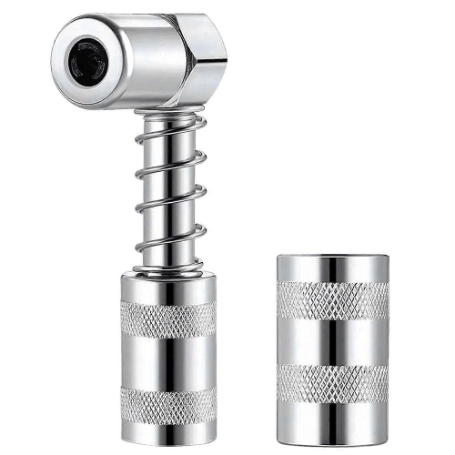 Grease Nozzle Adapter Grease - Accessory Grease Coupler Adapter with Sleeve 3 Jaw Angle Grease Tool